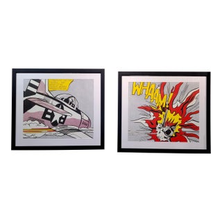 Roy Lichtenstein -Whaam! 1963 -Lithographs Set -Signed For Sale
