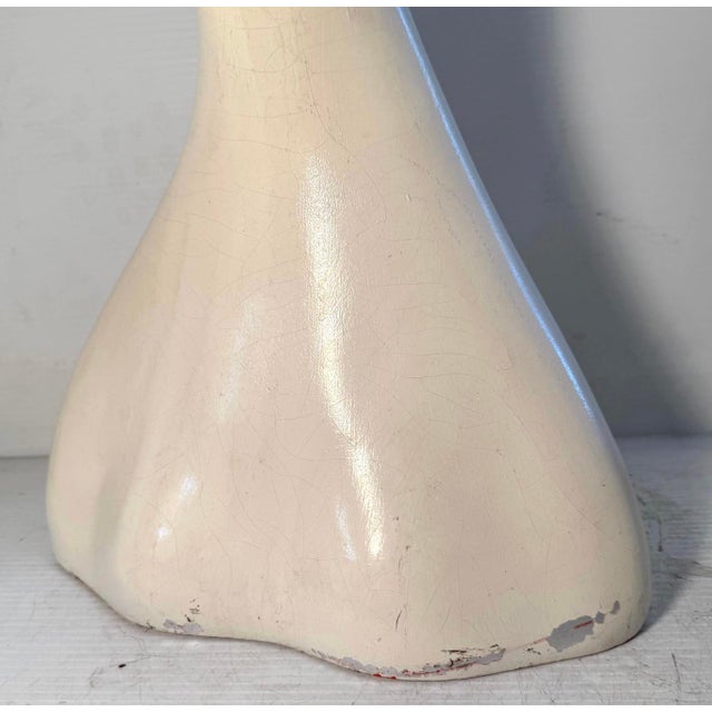 Vintage Long Neck Mannequin Bust (Pair Available) For Sale - Image 14 of 15
