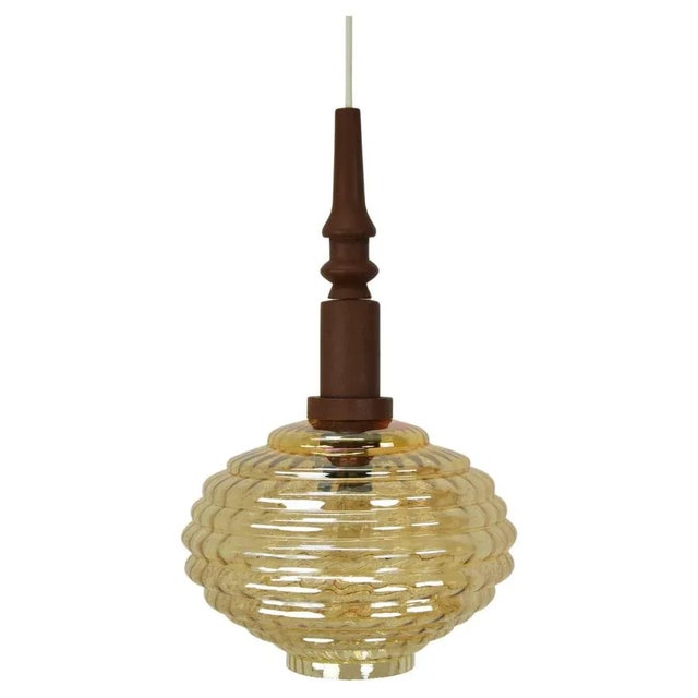 Mid-Century Glass Pendant, 1960s For Sale - Image 11 of 11