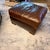 Animal Skin Restoration Hardware Library Chair With Ottoman For Sale - Image 7 of 12