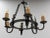 French Wrought Iron Fleur-De-Lys Chandelier, 1940s For Sale - Image 4 of 7