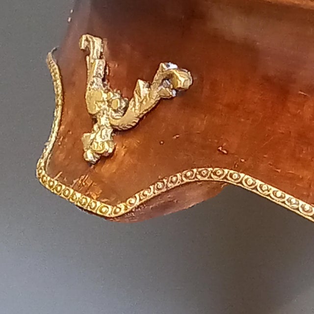 French Wine Table with Marble Top, 1890s For Sale - Image 11 of 13