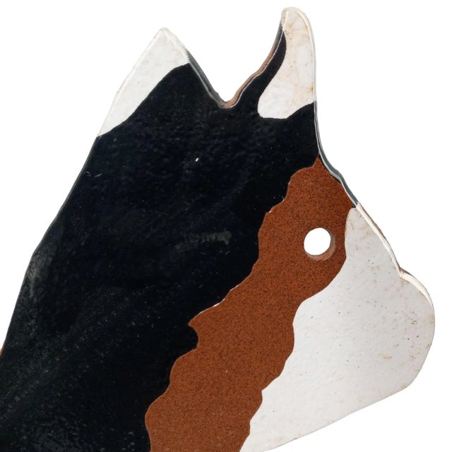 1980s Calico Cat Folk Art Metal Garden Ornament For Sale In Wichita - Image 6 of 12