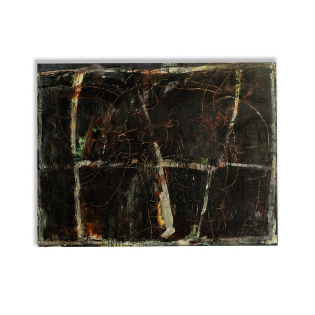 Karin Witte, Large Format Composition, 1995, Acrylic with Sand on Canvas For Sale - Image 6 of 6