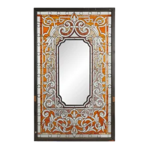 19th Century Colorful Leaded Glass Window