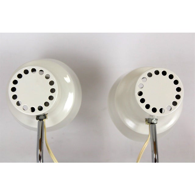 White Table Lamps by Josef Hurka for Napako, 1960s, Set of 2 For Sale - Image 11 of 18