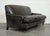 Howard Style Heritage Grey Leather Sofa For Sale - Image 11 of 15