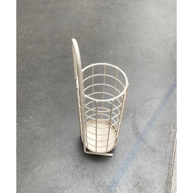 Ivory Mid-Century Minimalist Umbrella Stand, 1960s For Sale - Image 8 of 18