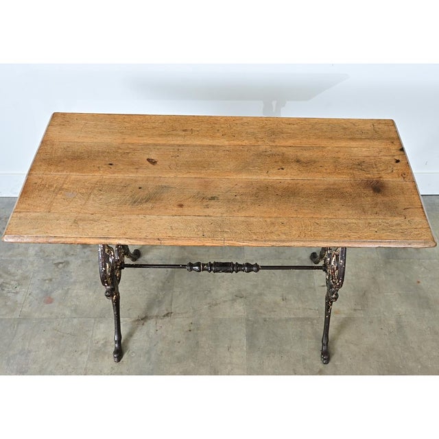 Traditional French 19th Century Tavern Table with Oak Top For Sale - Image 3 of 11