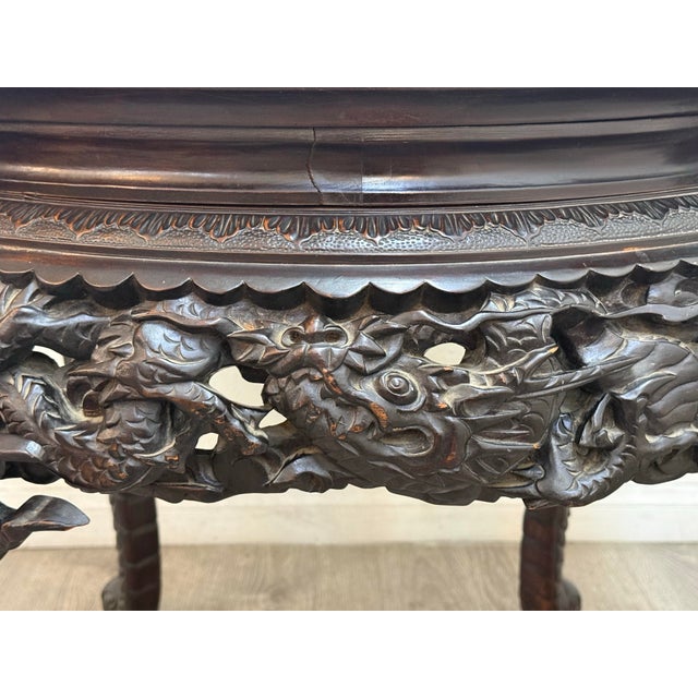 Wood Vintage Asia Style Occasional Table For Sale - Image 7 of 11
