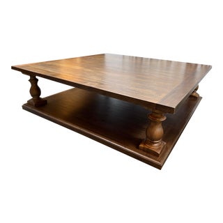 Restoration Hardware Monastery XL Coffee Table For Sale