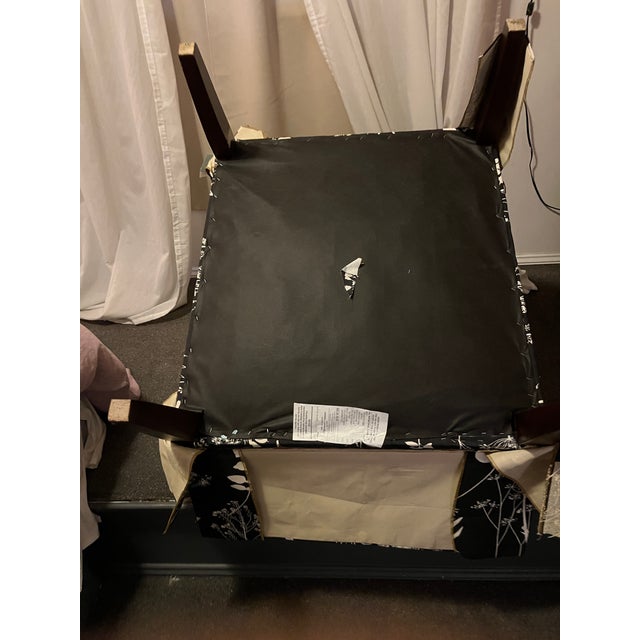 Black Custom Sherrill Furniture Chair For Sale - Image 8 of 11