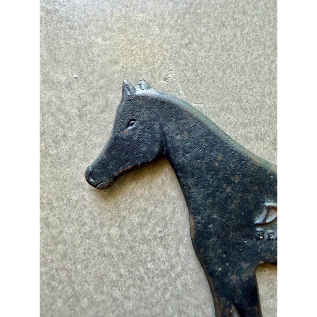 Antique Dempster Cast Iron Bobtail Horse Windmill Weight Beatrice Nebraska For Sale - Image 4 of 14