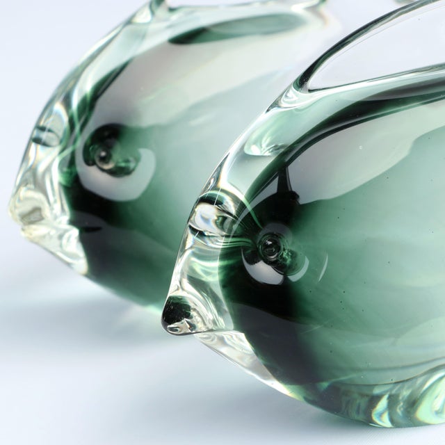 Sommerso Murano Glass Fish, 1970s, Set of 2 For Sale - Image 9 of 9