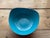 Vintage Heirloom Silver Plate & Turquoise Enamel Footed Bowl For Sale - Image 13 of 14