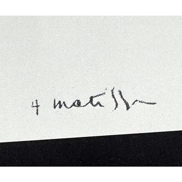 Henri Matisse Limited Edition Stone Lithograph. 1952. Size : 28 x 38 cm. Frame Size: 18 x 22 in. Sur les presses de...