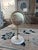 Mid-Century Modern Mid-Century Modern Sunburst Table Clock With Marble Base For Sale - Image 3 of 6