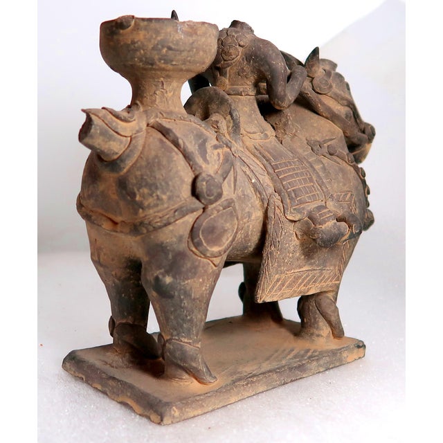 Ceramic Pair of Korean Funerary Pottery Vessels, C. Early 20th Century, Possibly Older. For Sale - Image 7 of 18