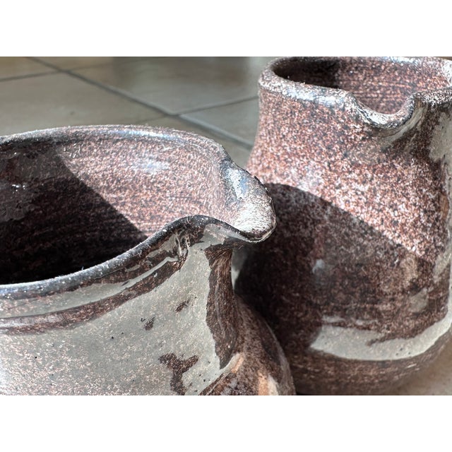 Handmade Ceramic Art Jugs from Serocka, Germany, 1970s, Set of 2 For Sale - Image 9 of 13