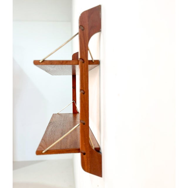 Scandinavian Ergo Shelving Unit in Teak from John Texmon, 1960s, Set of 2 For Sale - Image 4 of 7