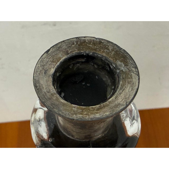 Vintage Glass Candlesticks, Pair For Sale In San Francisco - Image 6 of 12