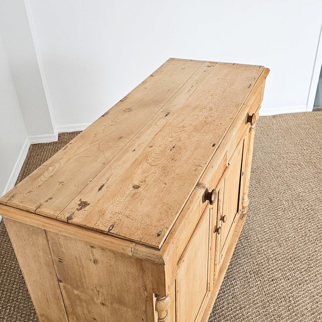 Late 19th Century Antique English Pine Cupboard | Circa 1880 For Sale - Image 5 of 9