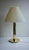 Hollywood Regency Giant Vintage Brass Table Lamp in Minimalistic Cylindrical Column Design. Denmark 1960s. For Sale - Image 3 of 9