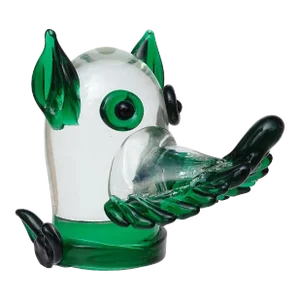 Fratelli Toso Murano Green Italian Art Glass Terrier Scotty Puppy Dog Figurative Paperweight Sculpture