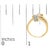 14K Yellow Gold Plated .925 Sterling Silver 1/4 Cttw Diamond Interlocking Bypass Ring (I-J Color, I1-I2 Clarity) - Size 9 For Sale In New York - Image 6 of 6