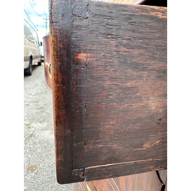 19th Century English Serpentine Front Chest For Sale - Image 10 of 12