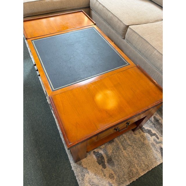 Wood French Saint Martine Games Coffee Table For Sale - Image 7 of 12