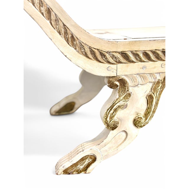 Traditional Early 20th Century Empire Revival Window Seat For Sale - Image 3 of 6