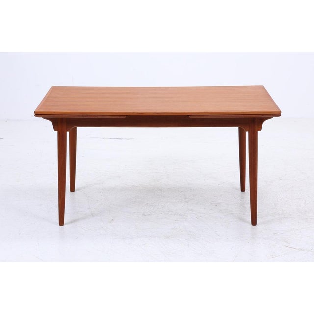 Product details omann jun model 54 teak dining table item no.: 260108 features • danish dining table in classic mid-...