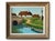 French Midcentury French Paintings of an Estate on River, a Pair For Sale - Image 3 of 4