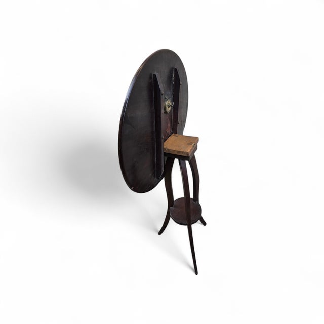 Early 19th Century Directoire Mahogany Tripod Pedestal Table with Tilting Top For Sale - Image 5 of 8