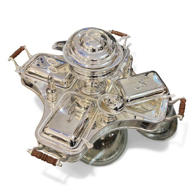 Antique Victorian Alpaca Silver Serving Set, 1890s For Sale - Image 5 of 5