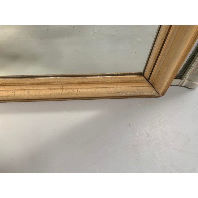 19th Century Louis Philippe Mirror in Wood and Stucco For Sale - Image 6 of 8