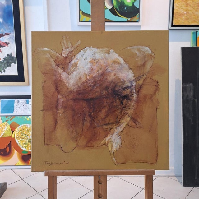 Contemporary Michal Bajsarowicz, A Nude, 2026, Acrylic on Canvas For Sale - Image 3 of 4