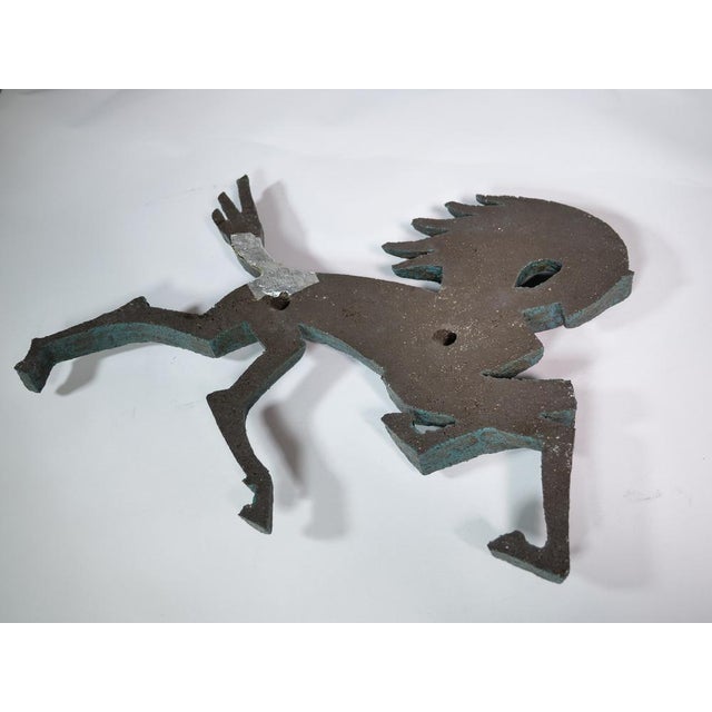 Mid-Century Bronze Horse Wall Figurine, 1960s For Sale - Image 4 of 9