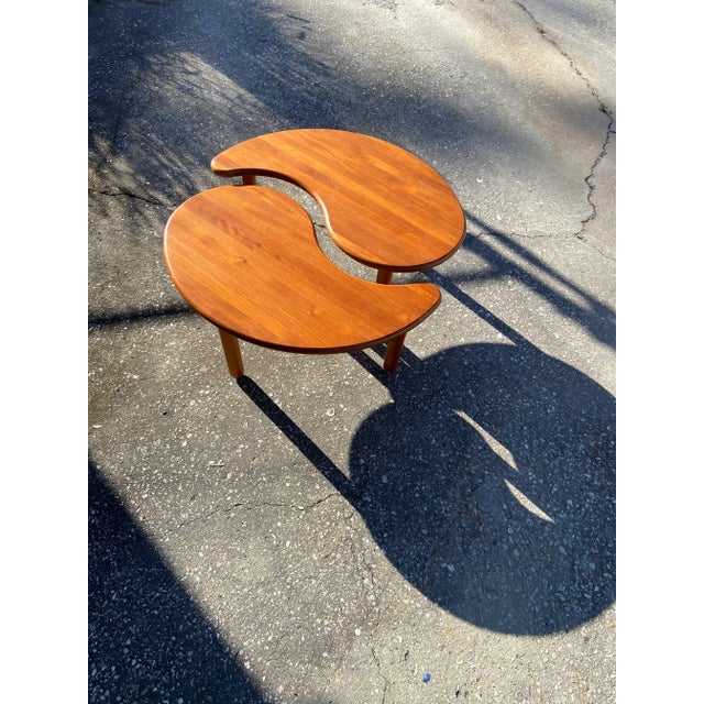 Mid 20th Century Danish Modern Yin Yang Teak Coffee Tables - a Pair For Sale - Image 5 of 9