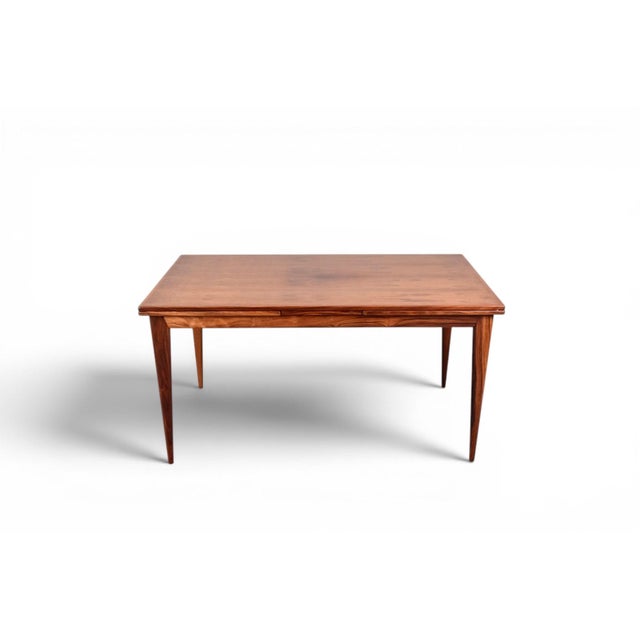 Mid-Century Modern 1960s Attributed to Niels Otto Møller Rosewood Dining Table With Two Extension Leaves For Sale - Image 3 of 5