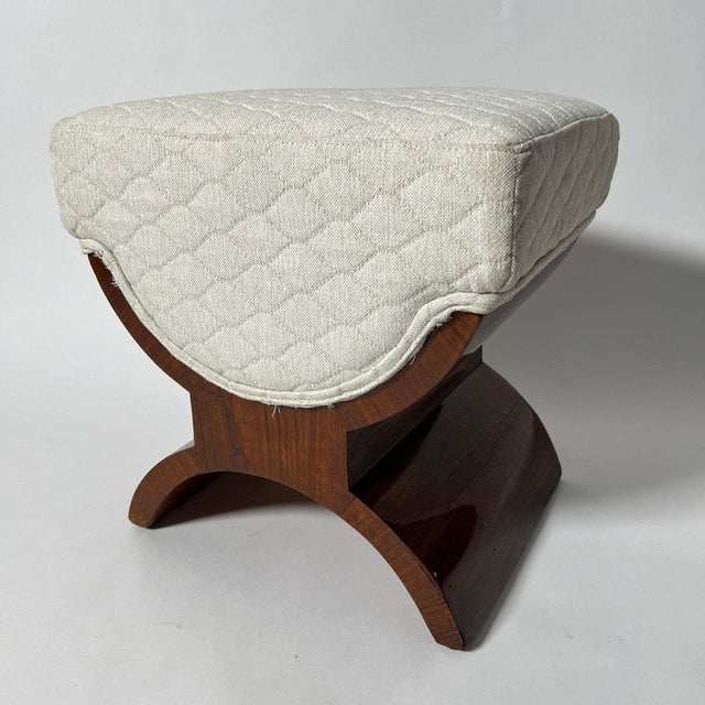 Art Deco Stool in Rosewood Veneer, France, 1930s For Sale - Image 9 of 18