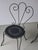 French Wrought Iron Garden Dining Set, 1950s, Set of 5 For Sale - Image 4 of 8