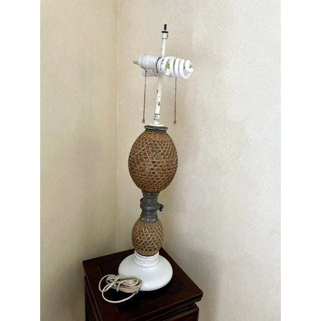 Campaign French Briet Brevete Seltzer Bottle Cane Lamp For Sale - Image 3 of 7