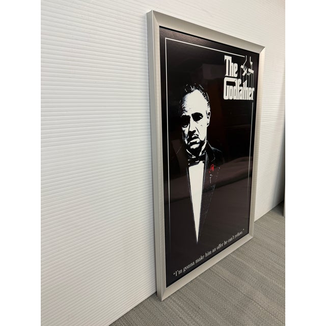 Hollywood Regency The Godfather Cinematic Movie Poster, Framed For Sale - Image 3 of 12