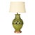 1950s Large Green Pottery Finial Table Lamp For Sale