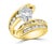 1.5 Carat Solitaire Round Shape 2.5 Total Diamond Engagement 14 Yellow Gold Ring For Sale - Image 17 of 18