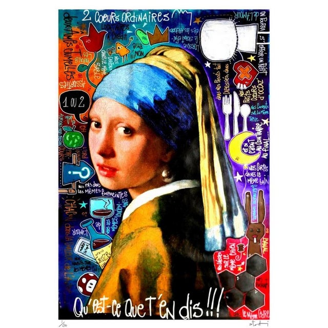 Yohan STORTI What do you think, 2022? Screen print signed and numbered by the artist. Random numbering between 1 and...