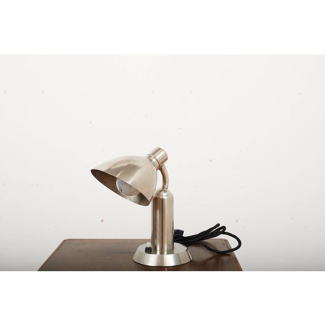 Type 5977 Table Lamp in Nickel-Plated Metal from Franta Anyž, 1932, in Good conditions. Designed 1920 to 1949 I have...