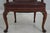Pair of Hickory Leather Mahogany Armchairs - New Upholstery For Sale - Image 10 of 18